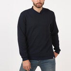 Half Turtleneck Thessaloniki Sweatshirt // Navy Blue (L)