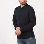 Half Turtleneck Thessaloniki Sweatshirt // Navy Blue (L)