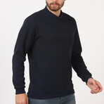 Half Turtleneck Thessaloniki Sweatshirt // Navy Blue (L)