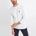 Basic Crewneck Knitwear Sweater // White (S)