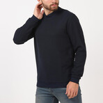 Half Turtleneck Thessaloniki Sweatshirt // Navy Blue (L)