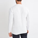 Basic Crewneck Knitwear Sweater // White (S)