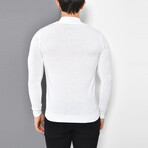 Basic Half-Turtleneck Knitwear Sweater // White (XS)