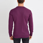 Basic Crewneck Knitwear Sweater // Plum (S)