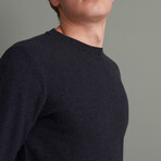 Basic Crewneck Sweater // Anthracite Melange (S)