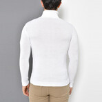 Basic Turtleneck Knitwear Sweater // White (XS)