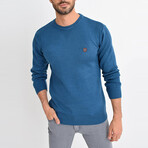 Basic Crewneck Knitwear Sweater // Oil (L)