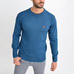 Basic Crewneck Knitwear Sweater // Oil (L)