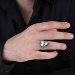 Wolf Design Silver Ring (9)