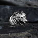 Wolf Design Silver Ring (9)