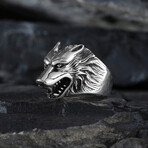 Wolf Design Silver Ring (9)