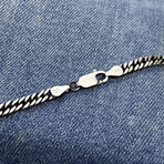 Sterling Silver Cuban Link Chain Bracelet // 3.5mm (7.5" // 6g)
