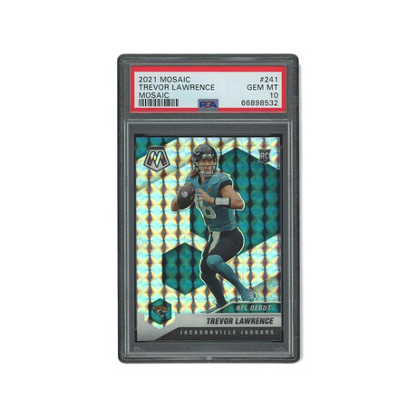 Trevor Lawrence // 2021 Panini Mosaic Prizm // Rookie Card // PSA 10 Gem Mint
