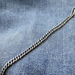 Sterling Silver Cuban Link Chain Necklace // 20" // 3.5mm