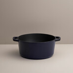 Milo by Kana // Classic Dutch Oven // 5.5 Qt // Navy Blue + Gold