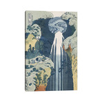 Amida Waterfall on the Kiso Highway, from the series 'A Journey to the Waterfalls of all the Provinces'  by Katsushika Hokusai (18"H x 12"W x 1.5"D)