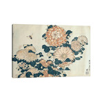 Chrysanthemums  by Katsushika Hokusai (12"H x 18"W x 1.5"D)