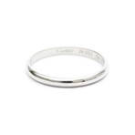 Cartier Platinum 1895 Wedding Band Ring // Ring Size: 9 // Pre-Owned