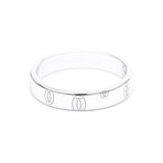 Cartier 18k White Gold Happy Birthday Ring // Ring Size: 7.25 // Pre-Owned