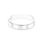 Cartier 18k White Gold Happy Birthday Ring // Ring Size: 7.25 // Pre-Owned