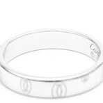 Cartier 18k White Gold Happy Birthday Ring // Ring Size: 7.25 // Pre-Owned