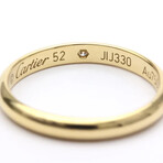 Cartier 18k Yellow Gold Diamond Wedding Band Ring // Ring Size: 6 // Pre-Owned