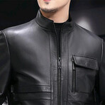 Leather Jacket // Black // Style 3 (M)