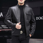 Leather Jacket // Black // Style 3 (L)