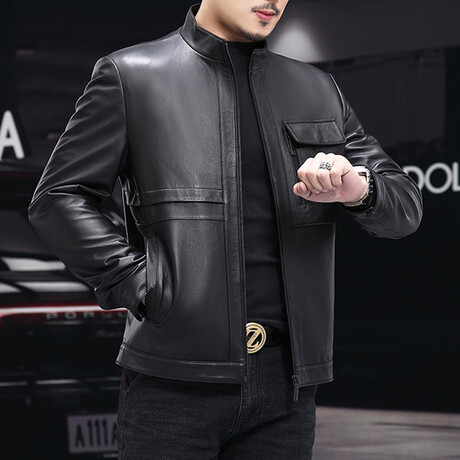 Leather Jacket // Black // Style 3 (XS)