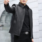 Leather Jacket // Black // Style 2 (M)