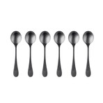 Vintage Oro Nero Soup Spoon // Set of 6