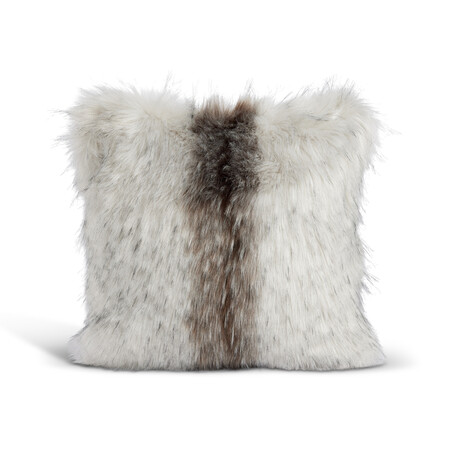 Limited Edition Faux Fur Pillow // Clouded Fox (Decorative)