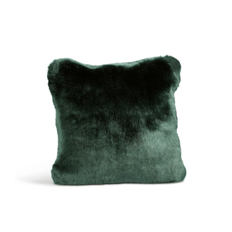 Couture Faux Fur Pillow // Emerald Mink (Decorative)