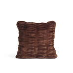 Couture Faux Fur Pillow // Mocha Mink (Decorative)