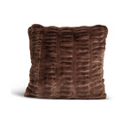 Couture Faux Fur Pillow // Mocha Mink (Decorative)