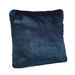 Couture Faux Fur Pillow // Steel Blue Mink (Decorative)