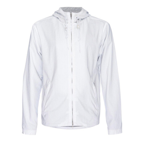Hooded Zip Jacket // White (XS)