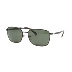 Men's PO2454S Polarized Sunglasses // Black + Green