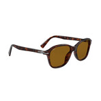 Unisex PO3244S Polarized Sunglasses // Havana + Brown