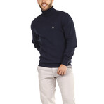 Jersey Roll neck // Blue Melange (S)