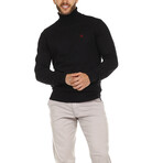 Jersey Roll neck // Black (S)