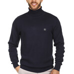 Jersey Roll neck // Blue Melange (S)