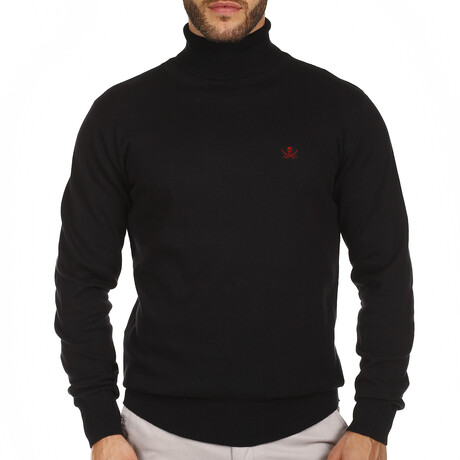 Jersey Roll neck // Black (S)