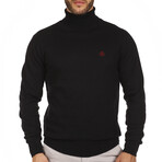 Jersey Roll neck // Black (S)