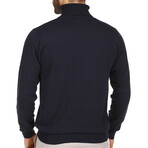Jersey Roll neck // Navy (S)