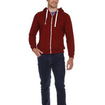 Sweatshirt Zip // Bordeaux (S)