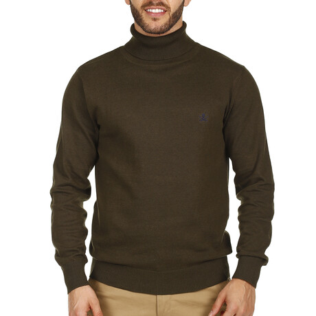 Jersey Roll neck // Khaki (S)