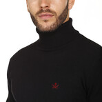 Jersey Roll neck // Black (S)