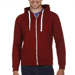 Sweatshirt Zip // Bordeaux (S)