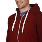Sweatshirt Zip // Bordeaux (S)